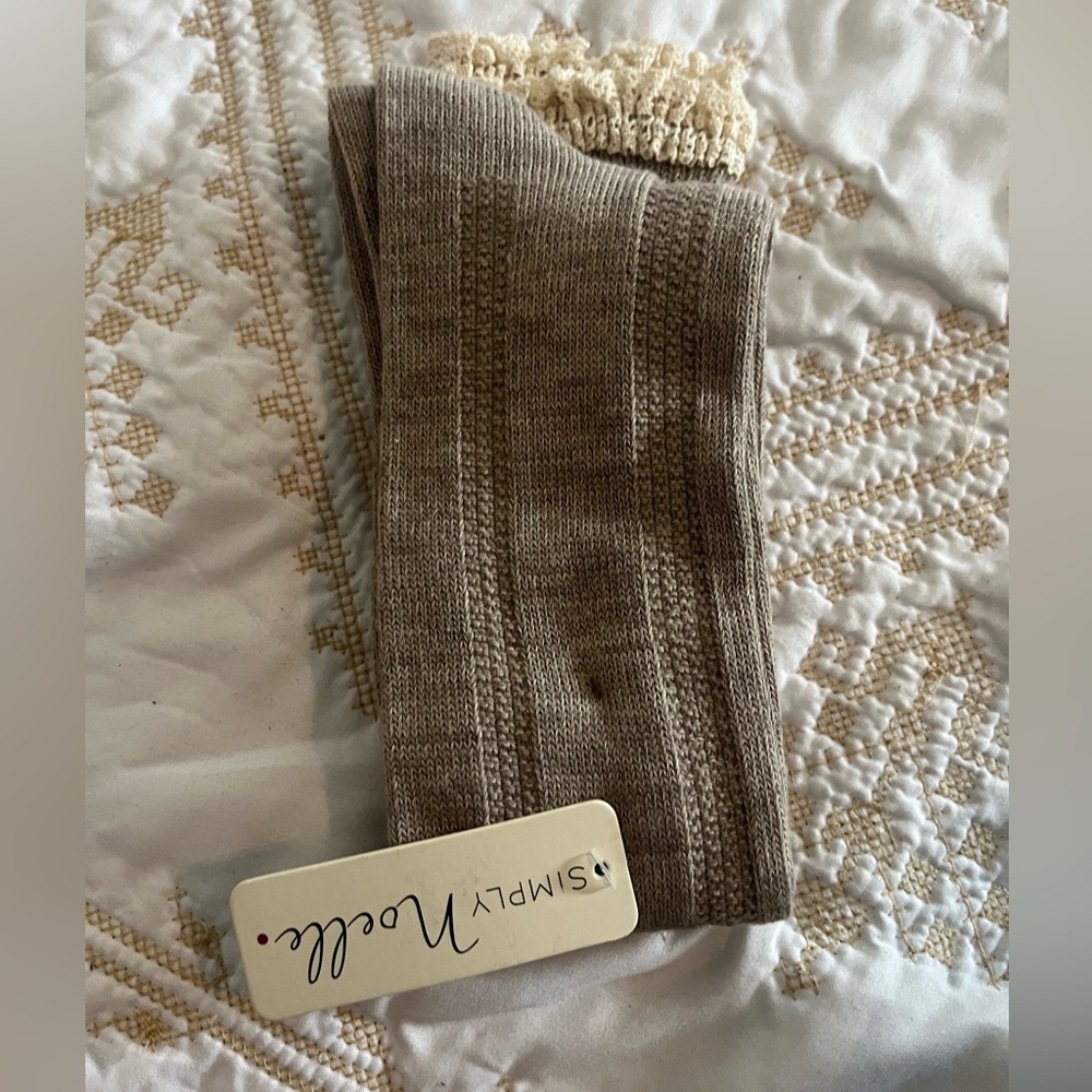 Tan boot socks